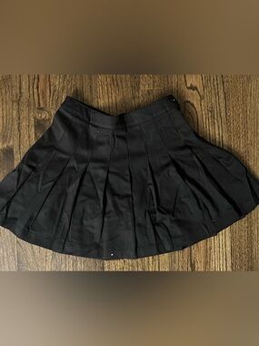 Classic Black Pleated Skater Skirt - Flared A-Line Style